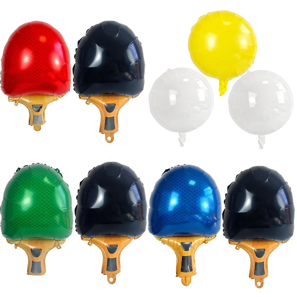 Party Games Jenga - Table Tennis Racket Foil Balloon Multicolor