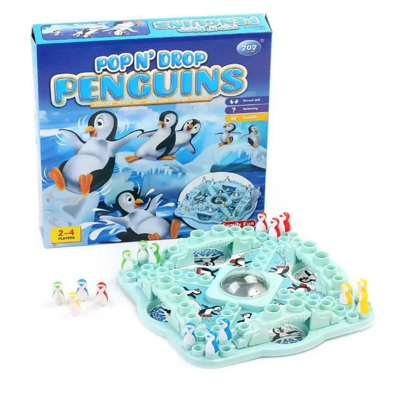 Party Games Quiz - Multiplayer Penguin Flying Chess Party Board