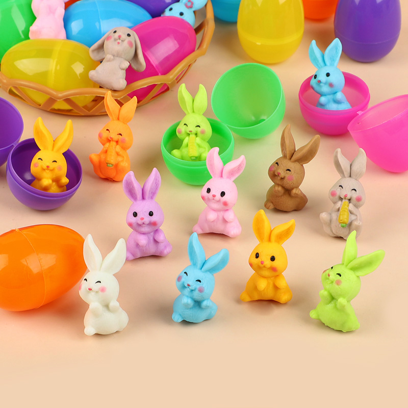 24Pcs Easter Egg With Rabbit F - Party Games No Supplies 评论和价格
