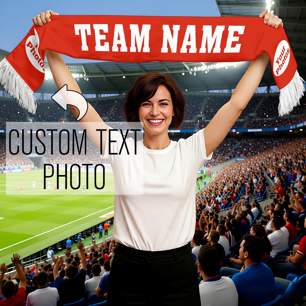 1pc Custom Team Fan Scarf - Pe - Party Games Bridal Shower 评论和价格