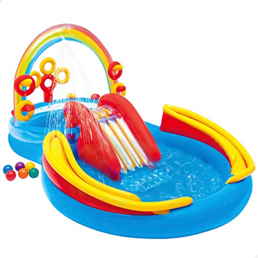 inflatable pool with water sli - Ring Toss Outdoor 评论和价格