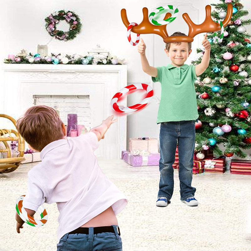 1set Inflatable Reindeer Antle - Party Games No Supplies 评论和价格