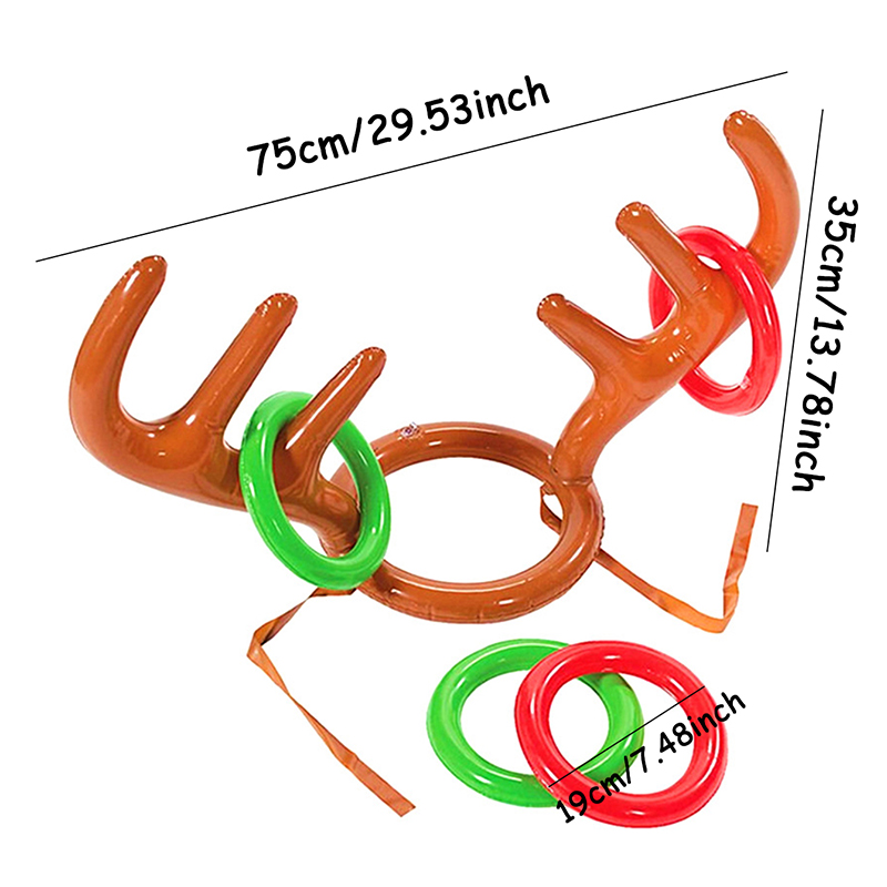 1set Inflatable Reindeer Antle - Party Games No Supplies 评论和价格