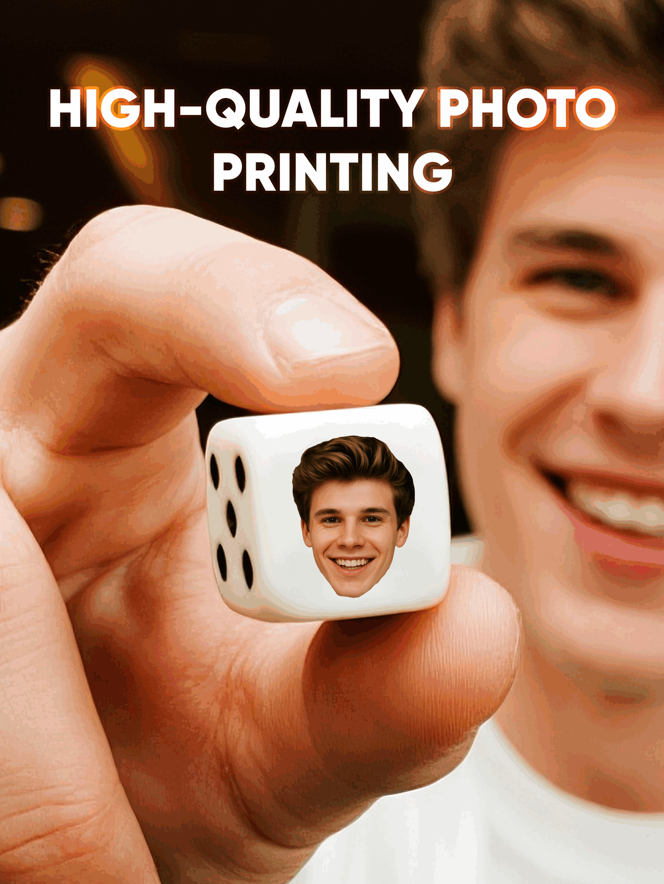 Custom Face Dice Personalized  - Party Games Birthday 评论和价格