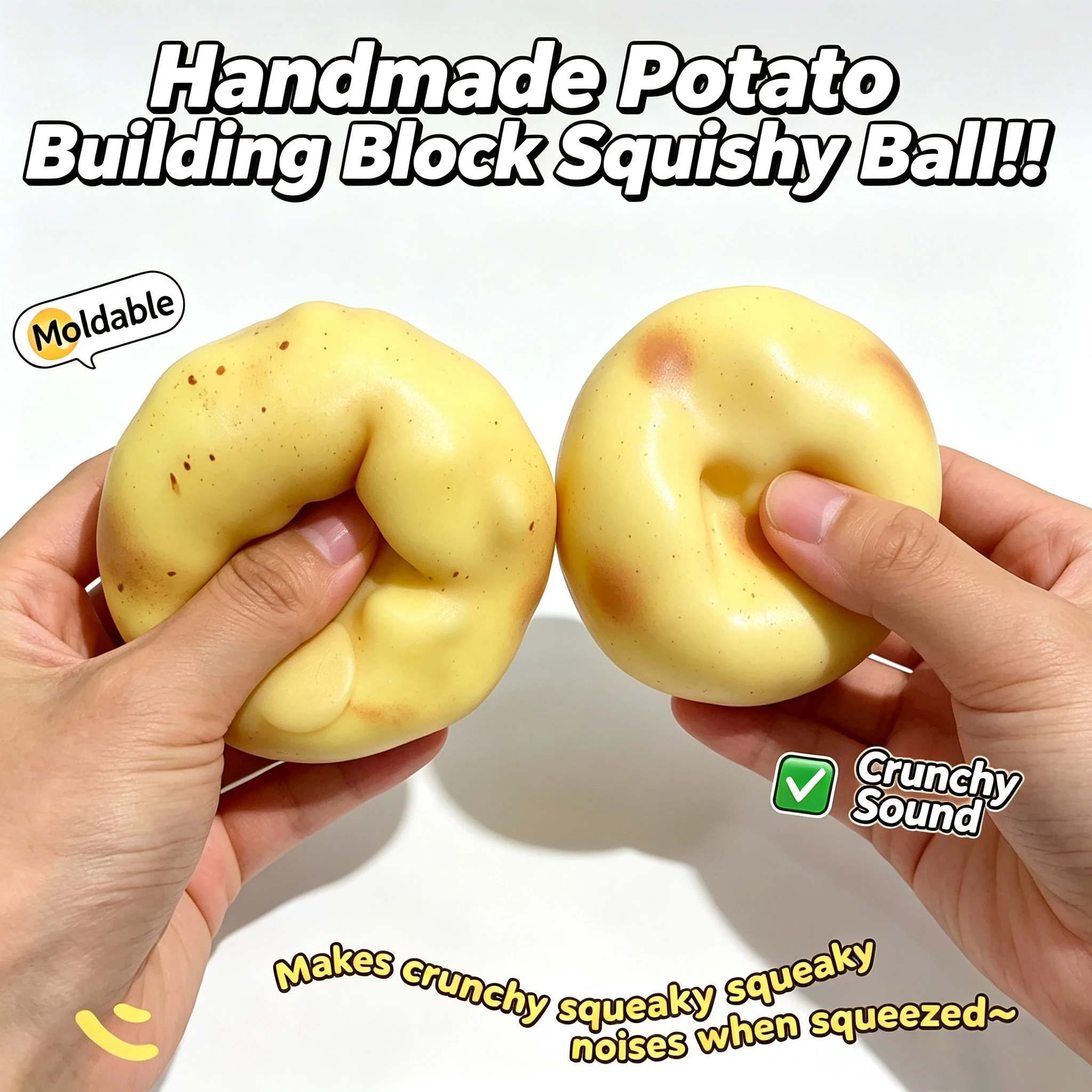 Crunchy Potato Squishy Stress  - Party Games For Adults And Kids 评论和价格