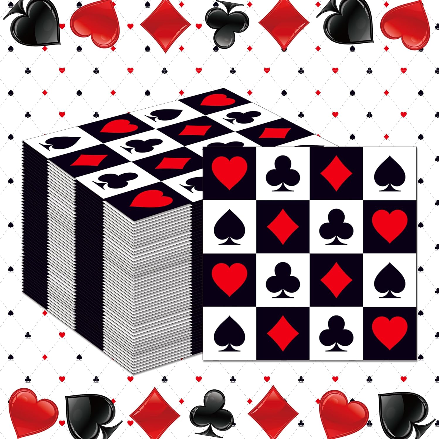 20/40/60/80 PCS Casino Theme P - Party Games No Supplies 评论和价格
