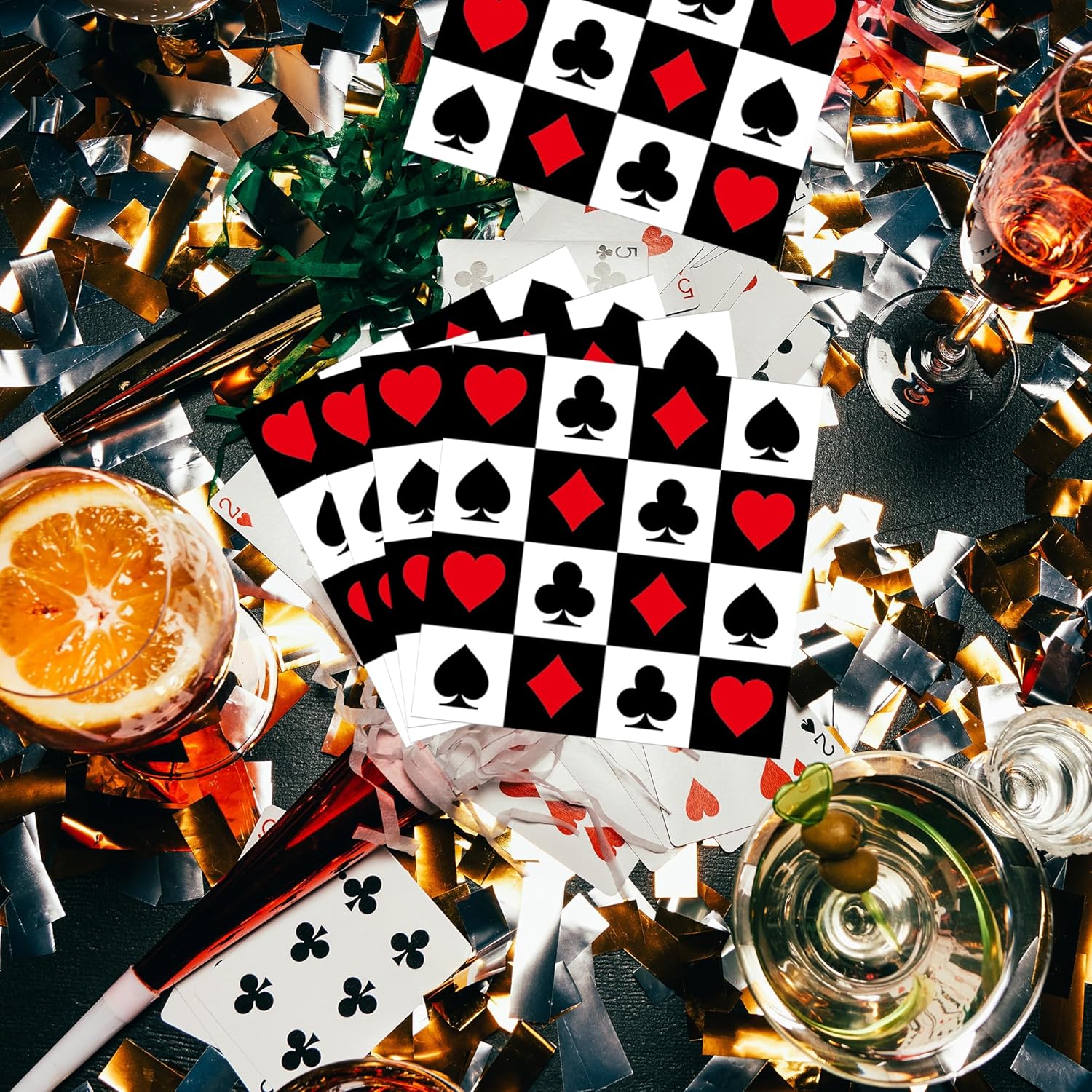 20/40/60/80 PCS Casino Theme P - Party Games No Supplies 评论和价格