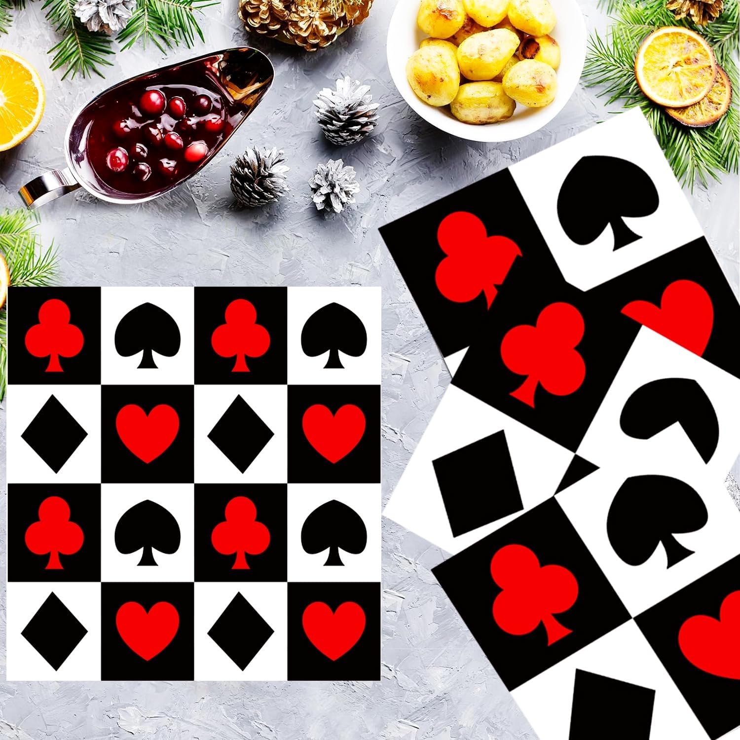 20/40/60/80 PCS Casino Theme P - Party Games No Supplies 评论和价格