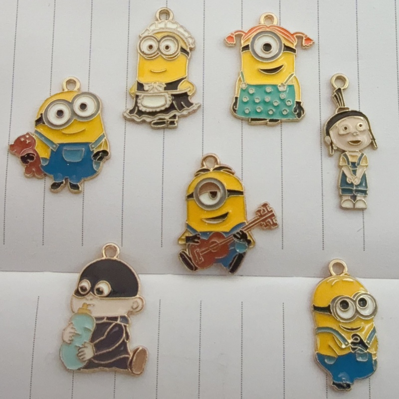 10pcs alloy drip oil cartoon p - Party Games Birthday 评论和价格
