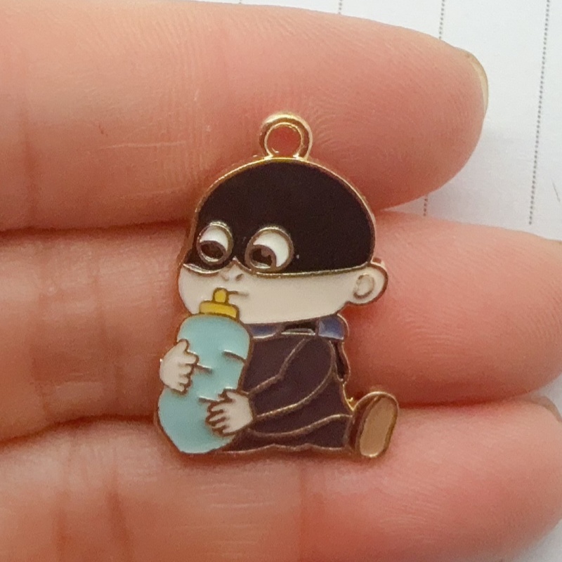 10pcs alloy drip oil cartoon p - Party Games Birthday 评论和价格