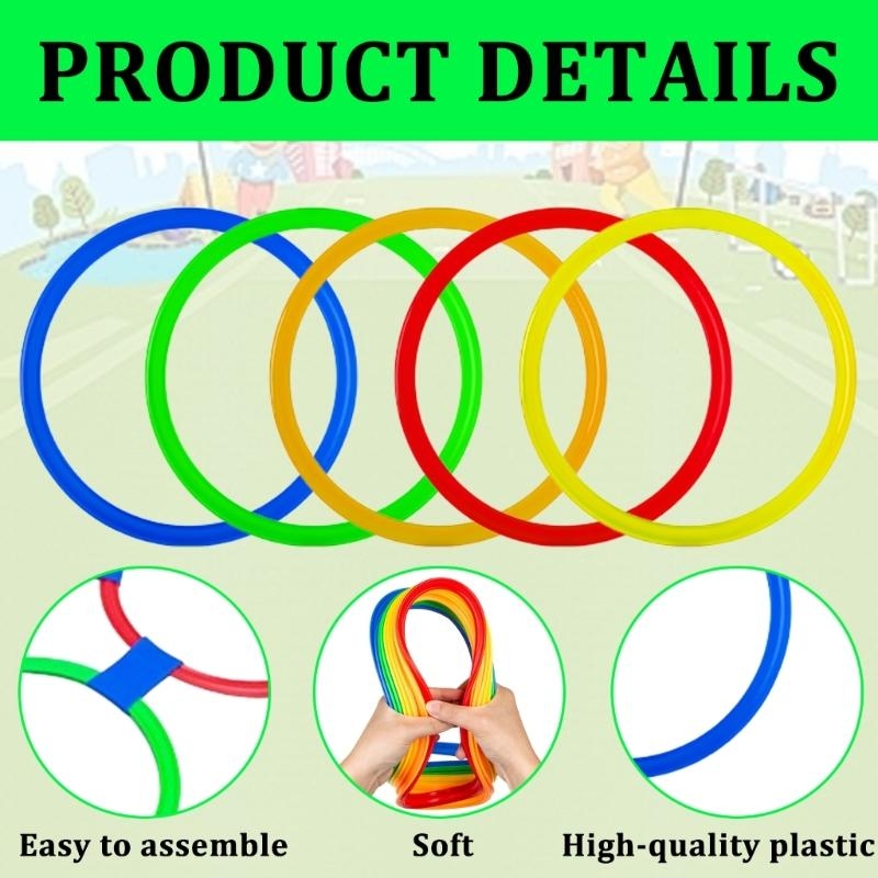  Jumping Hoop Set Outdoor Phys - Party Games Physical 评论和价格
