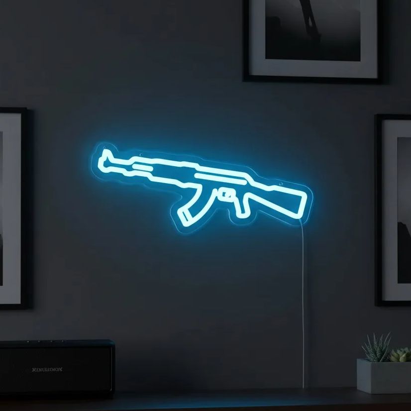 AK Shape Neon Sign - USB-Power - Party Games Switch 1 评论和价格