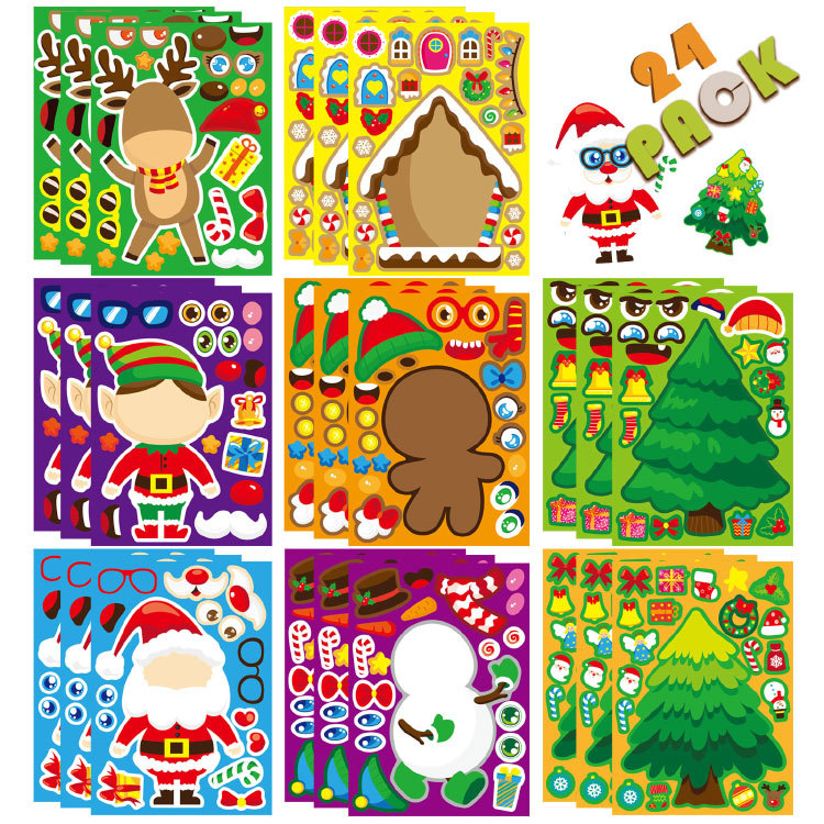 Kawaii Christmas Puzzle Sticke - Party Games Phone 评论和价格