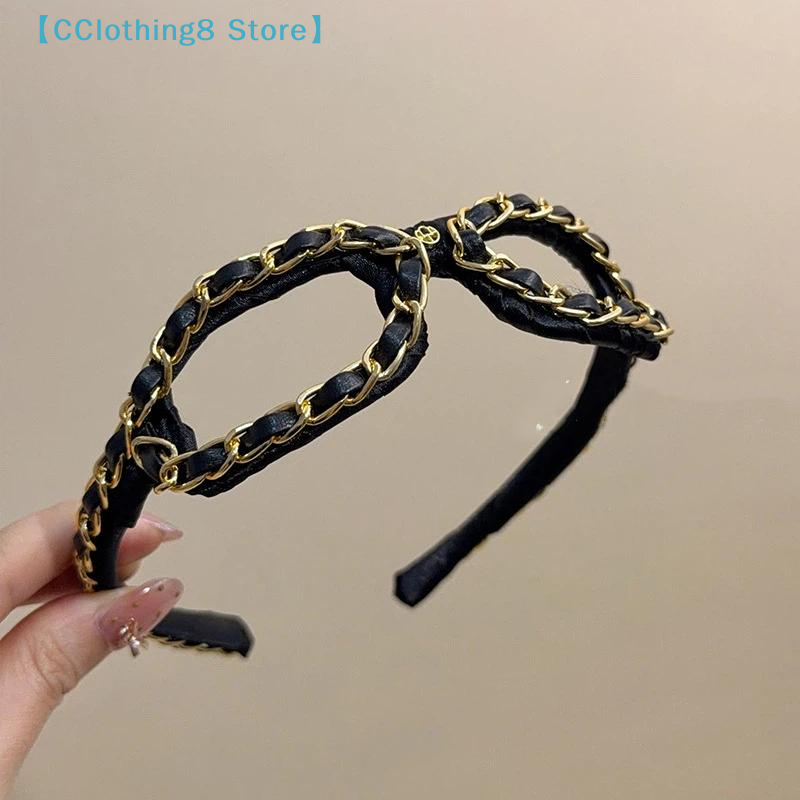 Vintage Chain Leather Headband - Ring Toss Outdoor 评论和价格