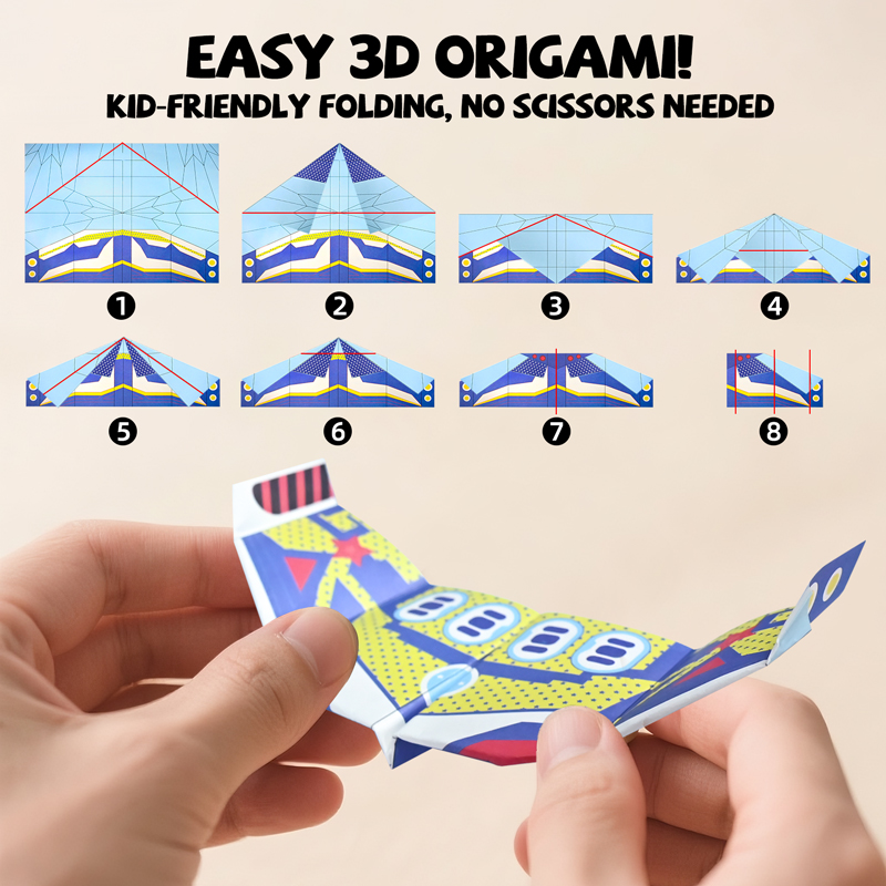 36 Sheets Kids Paper Airplane  - Party Games Kids Birthday 评论和价格