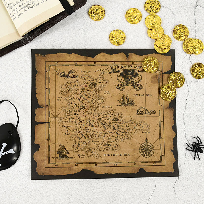 Pirate Adventure Treasure Hunt - Party Games No Supplies 评论和价格