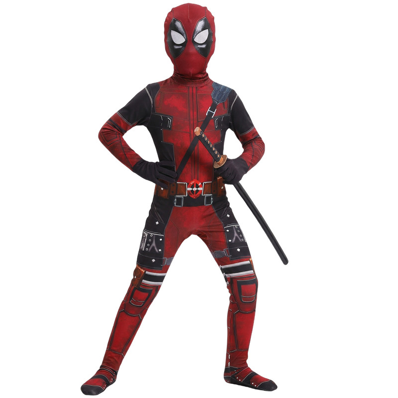 3-12Y Kids Deadpool Costume wi - Party Games Children 评论和价格