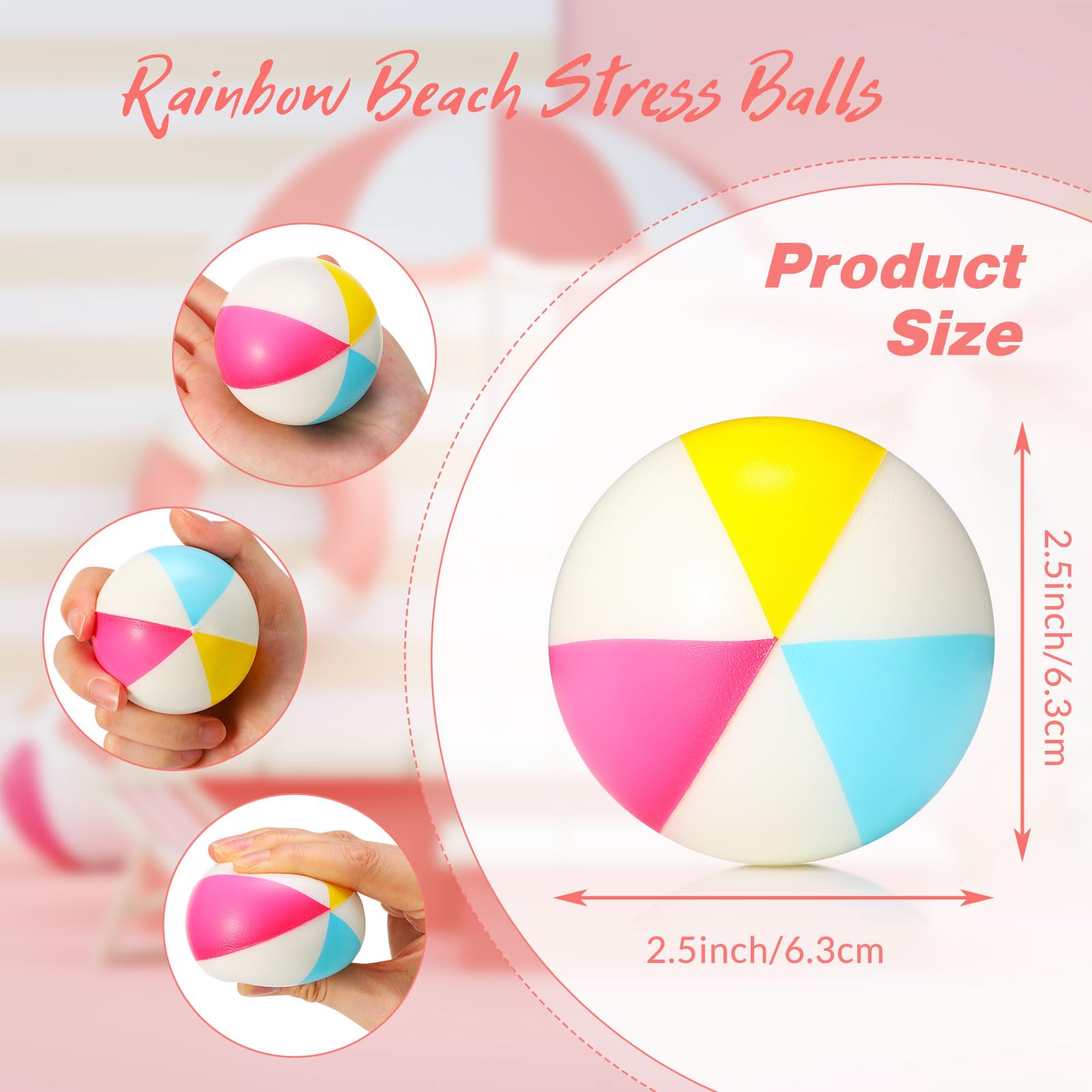 Mini Beach Stress Balls Foam P - Party Games Kids Birthday 评论和价格