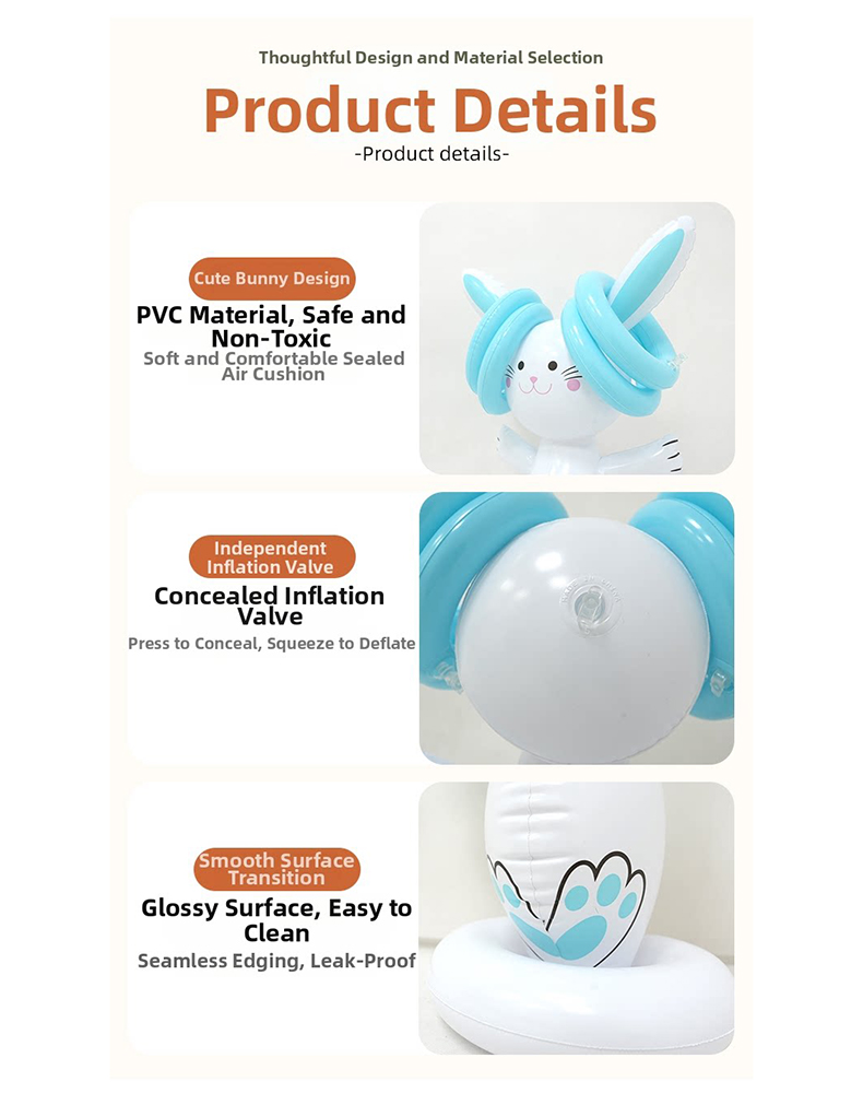 Easter Inflatable Bunny Ring T - Ring Toss Outdoor 评论和价格