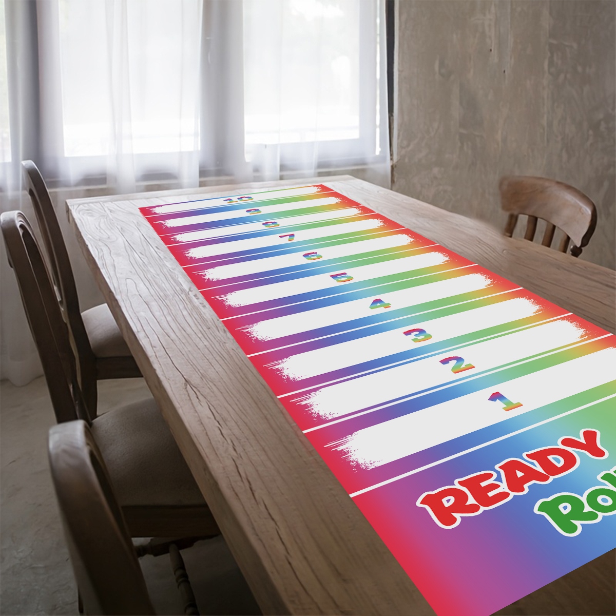 1pc Rainbow Scroll Scoring Gam - Party Games No Supplies 评论和价格