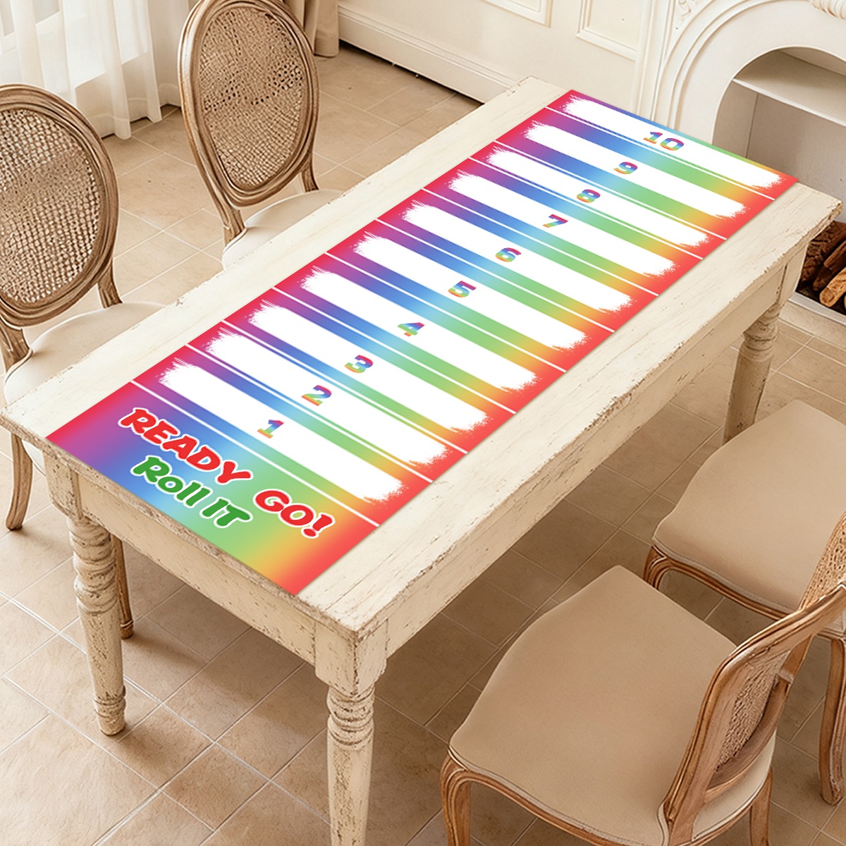 1pc Rainbow Scroll Scoring Gam - Party Games No Supplies 评论和价格
