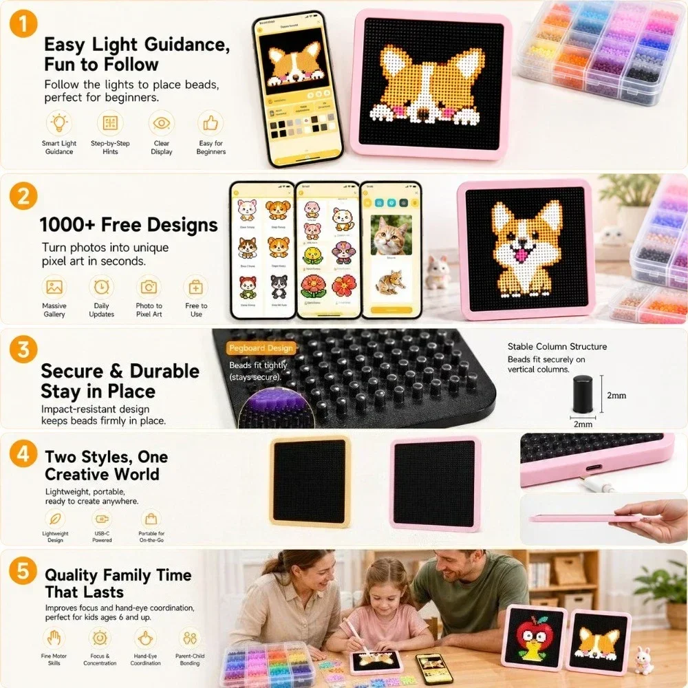LED Smart Fuse Bead Pegboard,  - Party Games Birthday 评论和价格