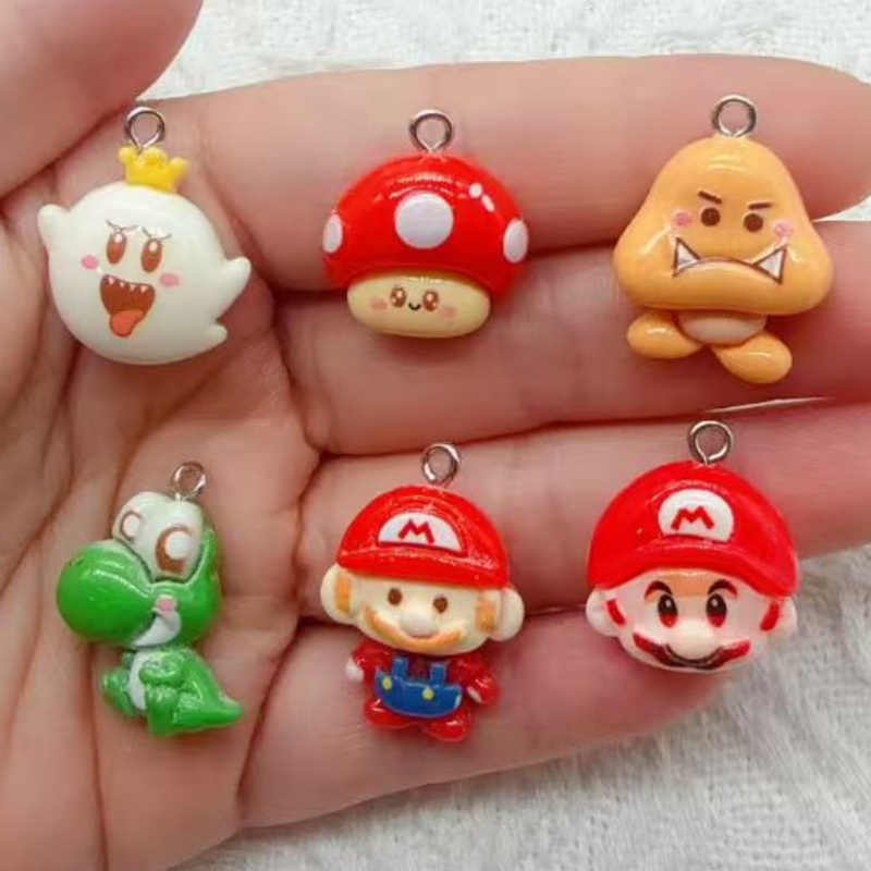 10pcs resin cartoon pendant, D - Party Games Birthday 评论和价格